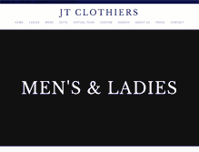Tablet Screenshot of jtclothiers.com